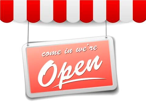 Sign come in Stock Illustration