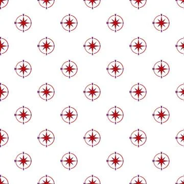 Sign of compass pattern, cartoon style Illustrazione stock