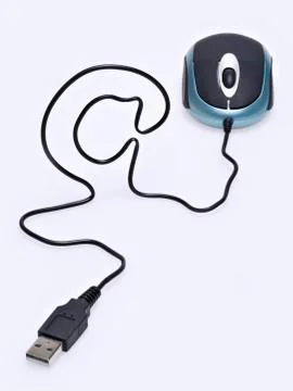 At Sign. Computer Mouse Stock Photos
