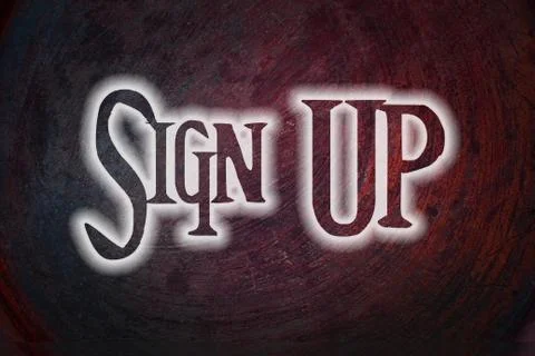 Sign up concept Stock Illustration
