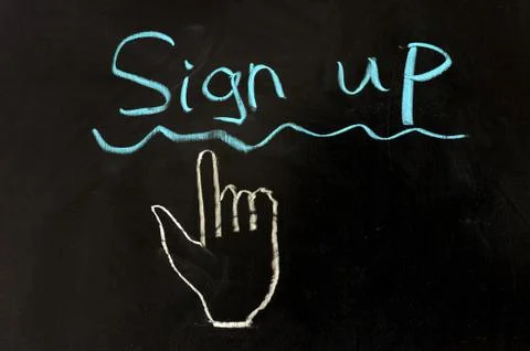 Sign up concept Stock Photos