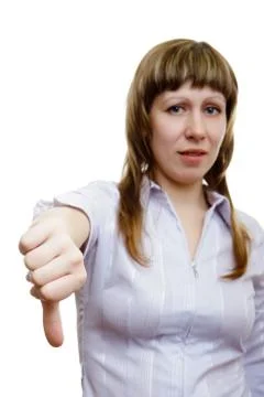 Sign of contempt Stock Photos