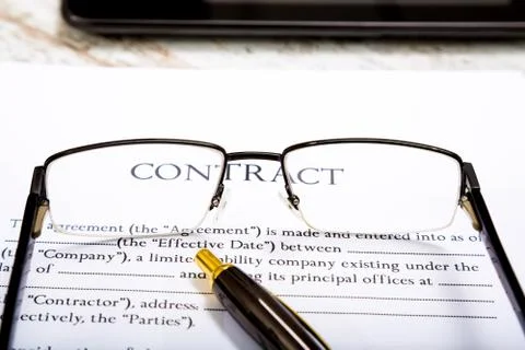 Sign a Contract. Stock Photos