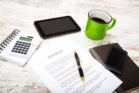 Sign a Contract. Stock Photos