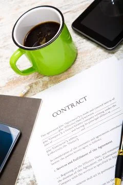 Sign a Contract. Stock Photos