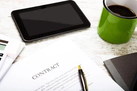 Sign a Contract. Stock Photos