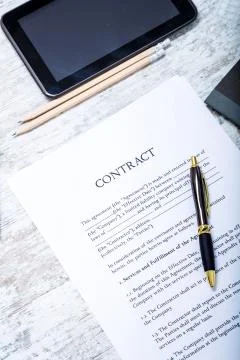 Sign a Contract. Stock Photos