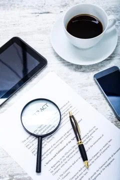 Sign a Contract. Stock Photos