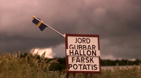 A sign on the countryside Stock Footage 11319620