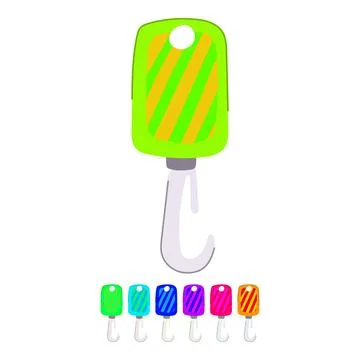 Sign crane hook vector cartoon graphic Stock Illustration