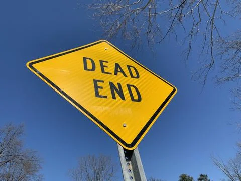 Sign of a "Dead End" Stock Photos
