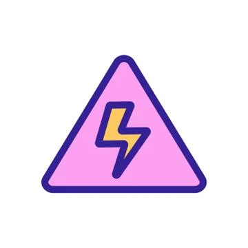 Sign of defeat by the current icon vector. Isolated contour symbol illustrati Illustrazione stock