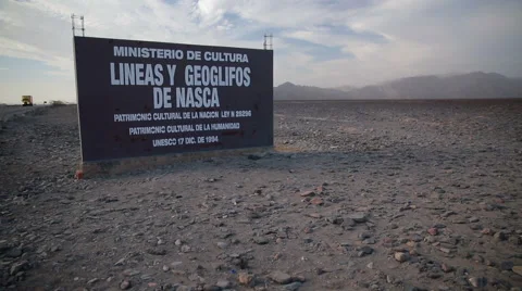 Sign with desert background Stock Footage 64872828