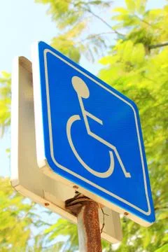 Sign of disabled persons Stock Photos