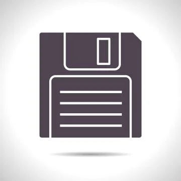 Sign diskette Stock Illustration