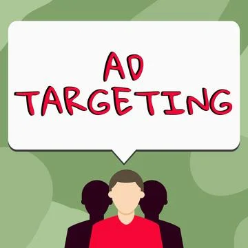 Sign displaying Ad Targeting. Conceptual photo target the most receptive Illustrazione stock