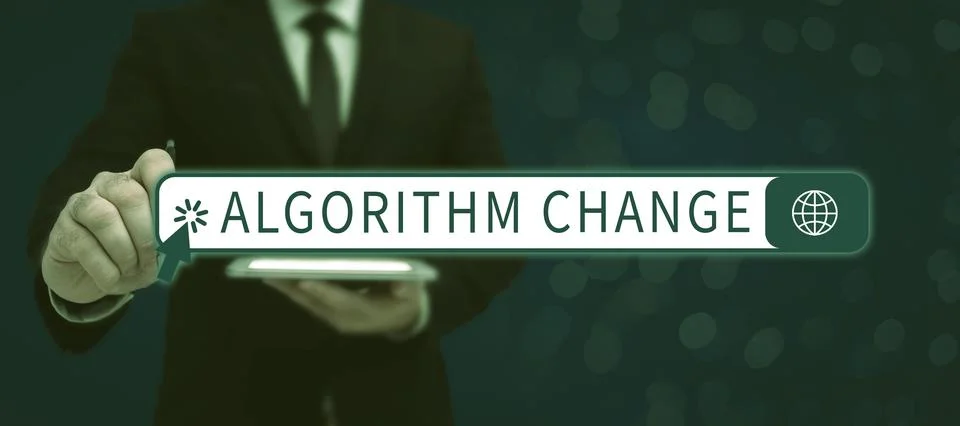 Sign displaying Algorithm Change. Business approach managed investment of assets Stock Photos