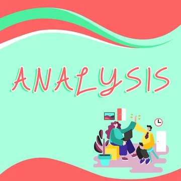 Sign displaying Analysis. Internet Concept process of breaking complex topic or Stock Illustration