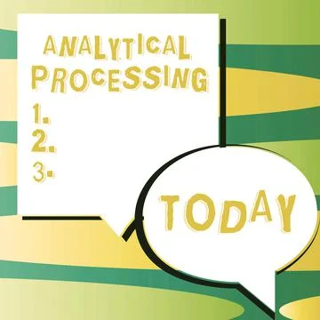 Sign displaying Analytical Processing. Word Written on easily View Write Reports Illustrazione stock