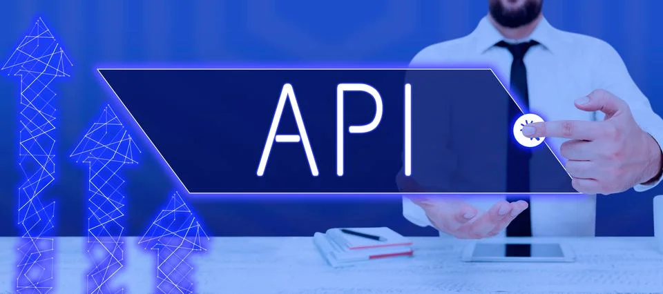 Sign displaying Api. Concept meaning set of routines, protocols, and tools for Foto stock