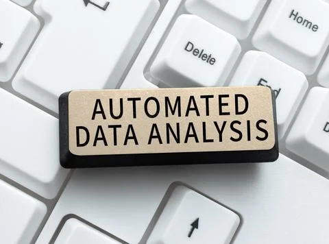 Sign displaying Automated Data Analysis. Business showcase Artificial Stock Photos