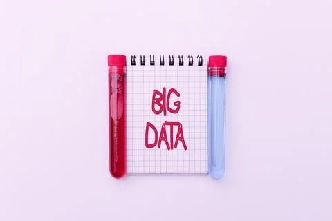 Sign displaying Big Data. Concept meaning sets that so complex that traditional Stock Photos