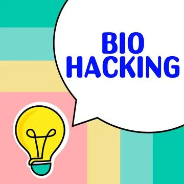 Sign displaying Bio Hacking. Business idea exploiting genetic material Stock Illustration