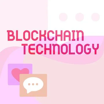 Sign displaying Block Chain Technology. Business showcase Digital ledger stored Stock Illustration