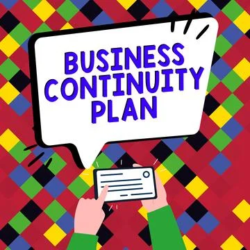 Sign displaying Business Continuity Plan. Business approach creating systems イラスト素材