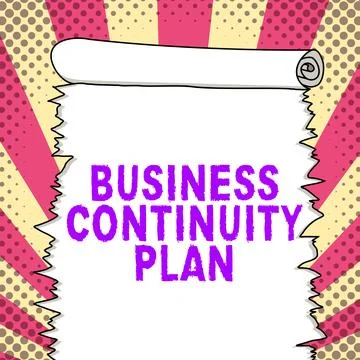 Sign displaying Business Continuity Plan. Business concept creating systems イラスト素材