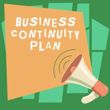 Sign displaying Business Continuity Plan. Business idea creating systems イラスト素材