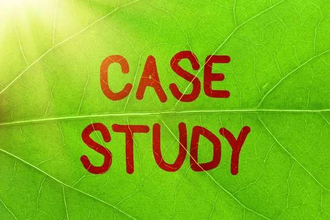 Sign displaying Case Study. Word for analysis and a specific research design for Stock Photos