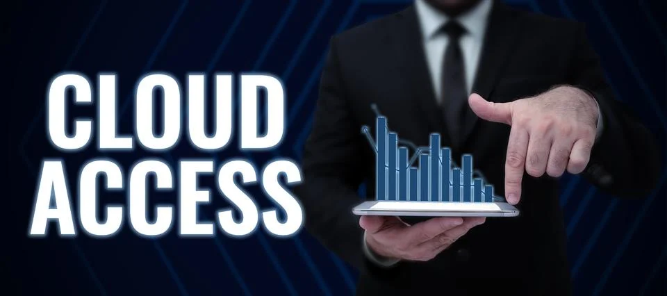 Sign displaying Cloud Access. Internet Concept Software tool between the 스톡 사진