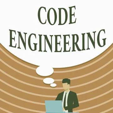 Sign displaying Code Engineering. Concept meaning application of engineering to Stock Illustration