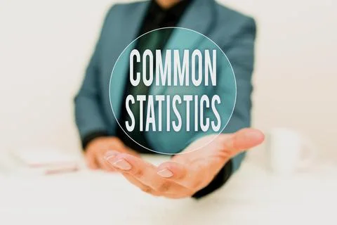 Sign displaying Common Statistics. Internet Concept deals with collection Stock Photos