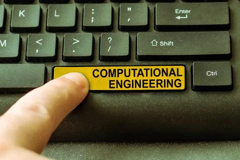 Sign displaying Computational Engineering. Business showcase Come to agreement Stock Photos