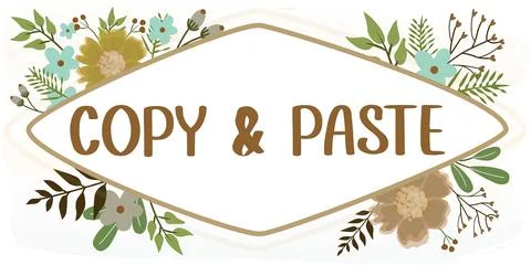 Sign displaying Copy Paste. Conceptual photo an imitation, transcript, or rep Stock Illustration