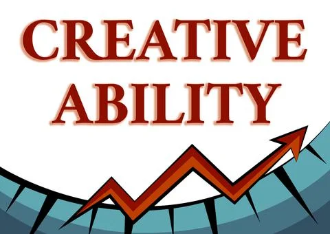 Sign displaying Creative Ability. Business showcase able to function at the Illustrazione stock
