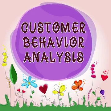 Sign displaying Customer Behavior Analysis. Word for buying behaviour of Stock Illustration