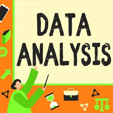 Sign displaying Data Analysis. Business showcase Translate numbers to Analytical Illustrazione stock