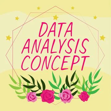 Sign displaying Data Analysis Concept. Internet Concept evaluating data using 스톡 일러스트