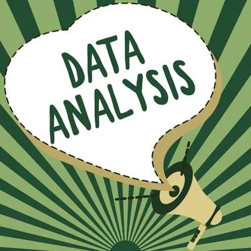 Sign displaying Data Analysis. Conceptual photo Translate numbers to Analytical Illustrazione stock