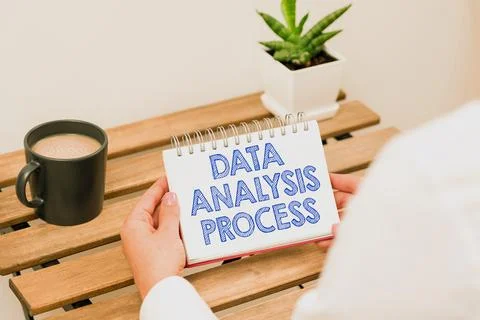 Sign displaying Data Analysis Process. Business showcase build a dashboard and 写真素材