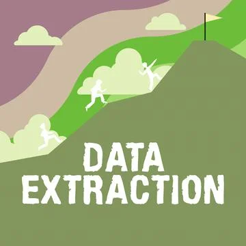 Sign displaying Data Extraction. Business overview act or process of retrieving Stock Illustration