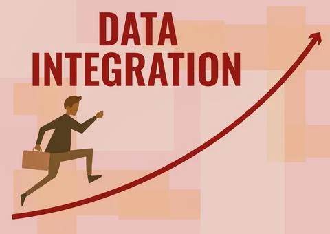 Sign displaying Data Integration. Conceptual photo combination of technical and Stock Illustration