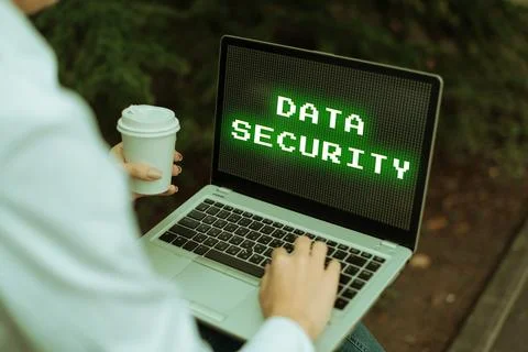 Sign displaying Data Security. Business overview Confidentiality Disk Encryption Stock Photos
