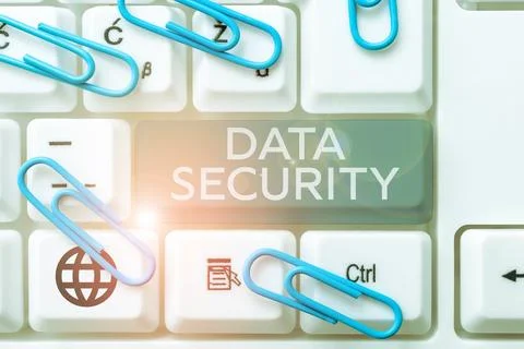 Sign displaying Data Security. Business overview Confidentiality Disk Encryption Stock Photos