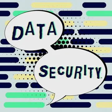 Sign displaying Data Security. Concept meaning Protected important personal data イラスト素材