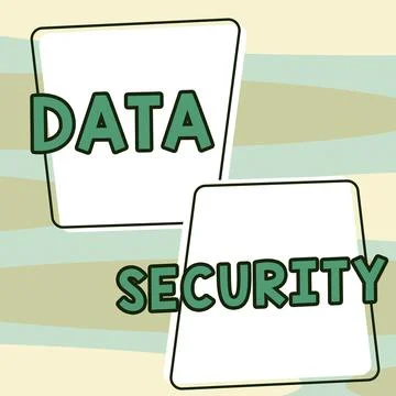Sign displaying Data Security. Conceptual photo Confidentiality Disk Encrypti Stock Illustration