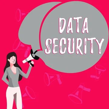 Sign displaying Data Security. Word for Confidentiality Disk Encryption Backups 스톡 일러스트